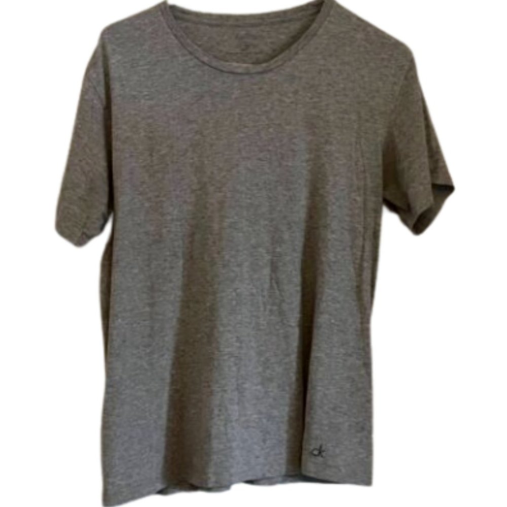 Men's Gray Top Medium Casual Shirt Basic Everyday Wear